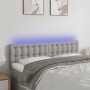 Light gray fabric headboard with LED 144x5x78/88 cm by , Headboards and footboards - Ref: Foro24-3122044, Price: 57,05 €, Dis...