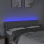 Cabecero con LED de tela gris claro 144x5x78/88 cm de , Cabeceros y pies de cama - Ref: Foro24-3122044, Precio: 57,05 €, Desc...