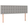 Light gray fabric headboard with LED 144x5x78/88 cm by , Headboards and footboards - Ref: Foro24-3122044, Price: 57,05 €, Dis...