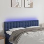 Blue fabric LED headboard 144x5x78/88 cm by , Headboards and footboards - Ref: Foro24-3122050, Price: 66,74 €, Discount: %