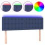 Blue fabric LED headboard 144x5x78/88 cm by , Headboards and footboards - Ref: Foro24-3122050, Price: 66,74 €, Discount: %