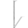 4 adjustable table legs with heights of 1100 mm in chrome color by vidaXL, Table legs - Ref: Foro24-242135, Price: 63,11 €, D...