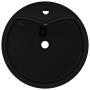 Round Black Ceramic Basin with Faucet/Drain Hole by vidaXL, Sinks - Ref: Foro24-141939, Price: 64,19 €, Discount: %