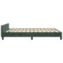 Estructura cama con cabecero terciopelo verde oscuro 140x190 cm de , Camas y somieres - Ref: Foro24-3125998, Precio: 239,37 €...