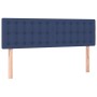 Box spring bed with blue fabric mattress 140x190 cm by , Beds and slatted bases - Ref: Foro24-3127123, Price: 459,65 €, Disco...