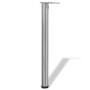 4 height-adjustable table legs 710 mm polished nickel color by vidaXL, Table legs - Ref: Foro24-242136, Price: 55,81 €, Disco...