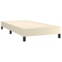 Cama box spring con colchón cuero sintético crema 80x200 cm de , Camas y somieres - Ref: Foro24-3130747, Precio: 303,20 €, De...