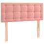 Box spring bed with pink velvet mattress 90x200 cm by , Beds and slatted bases - Ref: Foro24-3131182, Price: 311,99 €, Discou...