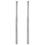 Telescopic table legs 2 units chrome 710 mm-1100 mm by vidaXL, Table legs - Ref: Foro24-242151, Price: 50,57 €, Discount: %