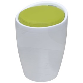 White and Green Faux Leather Stool by vidaXL, Folding stools and chairs - Ref: Foro24-242245, Price: 91,99 €, Discount: %