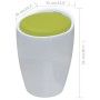 White and Green Faux Leather Stool by vidaXL, Folding stools and chairs - Ref: Foro24-242245, Price: 92,36 €, Discount: %