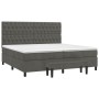 Box spring bed with dark gray velvet mattress 200x200 cm by , Beds and slatted bases - Ref: Foro24-3138044, Price: 747,05 €, ...