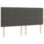 Cama box spring con colchón terciopelo gris oscuro 200x200 cm de , Camas y somieres - Ref: Foro24-3138044, Precio: 747,09 €, ...