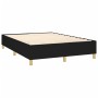 Boxspringbettmatratze und LED-Leuchten aus schwarzem Stoff 140x190 cm von , Betten und Lattenroste - Ref: Foro24-3139191, Pre...