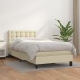 Cama box spring con colchón cuero sintético crema 80x200 cm de , Camas y somieres - Ref: Foro24-3141091, Precio: 296,68 €, De...