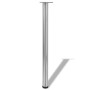 4 height-adjustable table legs 870 mm polished nickel color by vidaXL, Table legs - Ref: Foro24-242146, Price: 59,48 €, Disco...