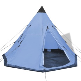 Zelt für 4 Personen blau von vidaXL, Zelte - Ref: Foro24-91006, Preis: 85,99 €, Rabatt: %