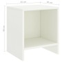 Mesita de noche madera maciza de mango blanco 35x30x40 cm de vidaXL, Mesitas de noche - Ref: Foro24-322234, Precio: 33,99 €, ...