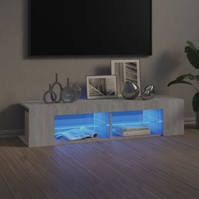 TV cabinet with LED lights Sonoma gray 135x39x30 cm by , TV Furniture - Ref: Foro24-815694, Price: 73,39 €, Discount: %