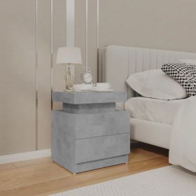 Concrete gray engineered wood bedside table 45x35x52 cm by , Nightstands - Ref: Foro24-326853, Price: 104,25 €, Discount: %