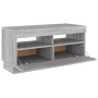 TV-Schrank mit LED-Leuchten Sonomagrau 80x35x40 cm von , TV-Möbel - Ref: Foro24-815724, Preis: 54,05 €, Rabatt: %