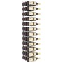 Wall wine rack for 36 white iron bottles by , Wine racks - Ref: Foro24-340887, Price: 60,57 €, Discount: %