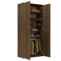 Brown oak plywood shoe cabinet 80x39x178 cm by , Shoe racks and shoe organizers - Ref: Foro24-815533, Price: 180,11 €, Discou...