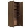 Mueble zapatero madera contrachapada roble marrón 80x39x178 cm de , Zapateros y organizadores de calzado - Ref: Foro24-815533...