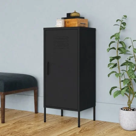 Black steel storage cabinet 42.5x35x101.5 cm by , Lockers and storage cabinets - Ref: Foro24-336196, Price: 99,56 €, Discount: %