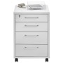 FMD Chest of drawers with wheels white 48x49.5x65.5 cm by , Filing cabinets - Ref: Foro24-447408, Price: 199,27 €, Discount: %