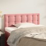 Pink velvet headboard 90x5x78/88 cm by , Headboards and footboards - Ref: Foro24-346435, Price: 51,93 €, Discount: %