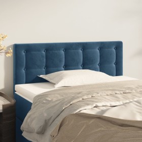 Dark blue velvet headboard 80x5x78/88 cm by , Headboards and footboards - Ref: Foro24-346414, Price: 44,99 €, Discount: %