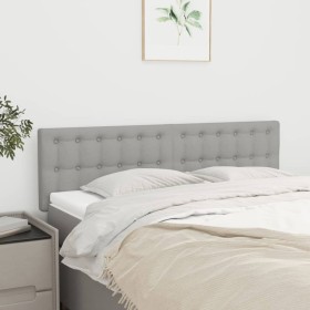 Cabeceros 2 unidades tela gris claro 72x5x78/88 cm de , Cabeceros y pies de cama - Ref: Foro24-346456, Precio: 64,15 €, Descu...