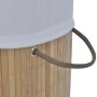 Natural color round bamboo laundry basket by vidaXL, Laundry baskets - Ref: Foro24-242723, Price: 33,24 €, Discount: %