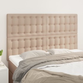 Headboards 4 units cappuccino synthetic leather 72x5x78/88 cm by , Headboards and footboards - Ref: Foro24-3116427, Price: 12...