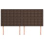 Headboards 4 units of brown synthetic leather 80x5x78/88 cm by , Headboards and footboards - Ref: Foro24-3116431, Price: 118,...