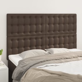 Headboards 4 units brown synthetic leather 72x5x78/88 cm by , Headboards and footboards - Ref: Foro24-3116425, Price: 112,99 ...