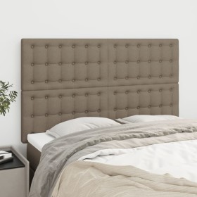 Cabeceros 4 unidades tela gris taupe 72x5x78/88 cm de , Cabeceros y pies de cama - Ref: Foro24-3116768, Precio: 118,12 €, Des...