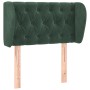 Dark green velvet headboard 83x23x78/88 cm by , Headboards and footboards - Ref: Foro24-3117513, Price: 57,43 €, Discount: %