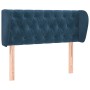 Dark blue velvet headboard 103x23x78/88 cm by , Headboards and footboards - Ref: Foro24-3117526, Price: 62,47 €, Discount: %