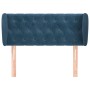 Dark blue velvet headboard 103x23x78/88 cm by , Headboards and footboards - Ref: Foro24-3117526, Price: 62,47 €, Discount: %