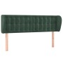 Dark green velvet headboard 147x23x78/88 cm by , Headboards and footboards - Ref: Foro24-3117629, Price: 68,99 €, Discount: %