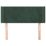 Dark green velvet headboard 83x16x78/88 cm by , Headboards and footboards - Ref: Foro24-3118661, Price: 44,48 €, Discount: %