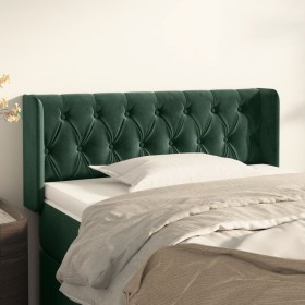 Dark green velvet headboard 103x16x78/88 cm by , Headboards and footboards - Ref: Foro24-3119149, Price: 63,99 €, Discount: %