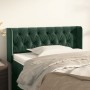 Cabecero de terciopelo verde oscuro 103x16x78/88 cm de , Cabeceros y pies de cama - Ref: Foro24-3119149, Precio: 66,88 €, Des...