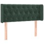 Cabecero de terciopelo verde oscuro 103x16x78/88 cm de , Cabeceros y pies de cama - Ref: Foro24-3119149, Precio: 66,88 €, Des...