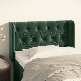 Dark green velvet headboard 83x16x78/88 cm by , Headboards and footboards - Ref: Foro24-3119137, Price: 59,99 €, Discount: %