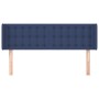 Blue fabric headboard 147x16x78/88 cm by , Headboards and footboards - Ref: Foro24-3119206, Price: 69,99 €, Discount: %