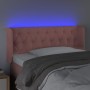 Cabecero con LED de terciopelo rosa 103x16x78/88 cm de , Cabeceros y pies de cama - Ref: Foro24-3123619, Precio: 67,25 €, Des...