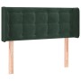 Cabecero con LED de terciopelo verde oscuro 83x16x78/88 cm de , Cabeceros y pies de cama - Ref: Foro24-3123703, Precio: 56,93...